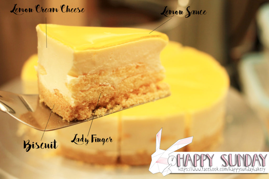 LEMON LADY FINGER CHEESE CAKE